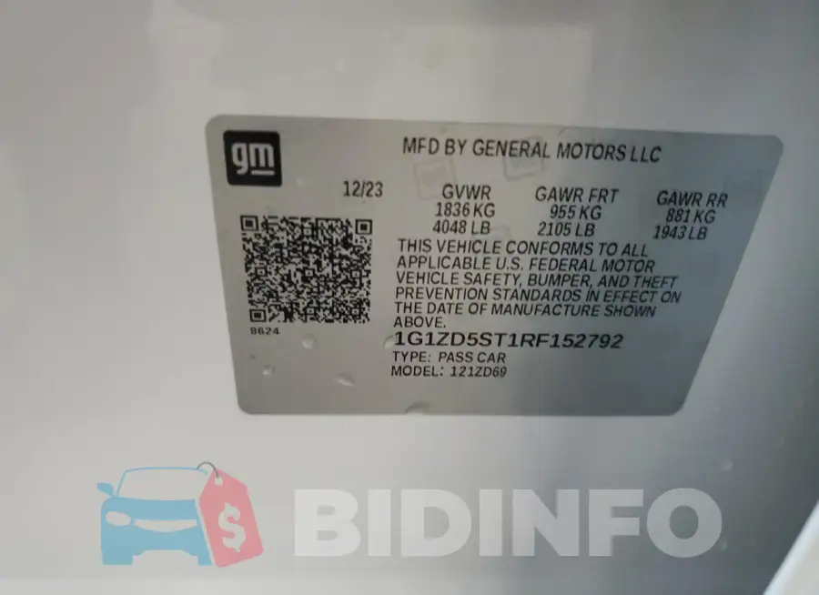1G1ZD5ST1RF152792 Photo# 12