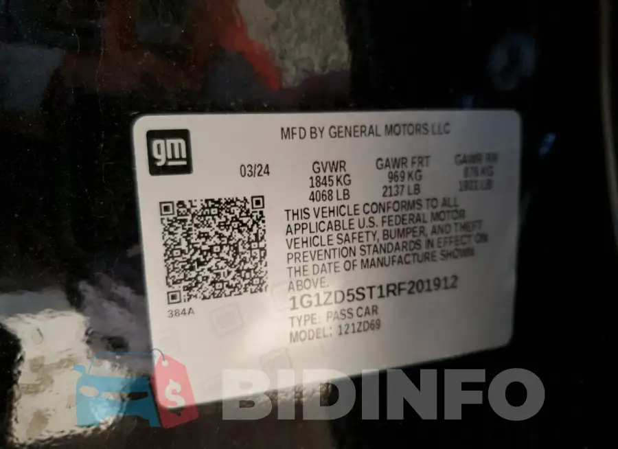 1G1ZD5ST1RF201912 Photo# 12