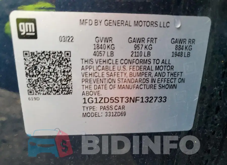 1G1ZD5ST3NF132733 Photo# 12