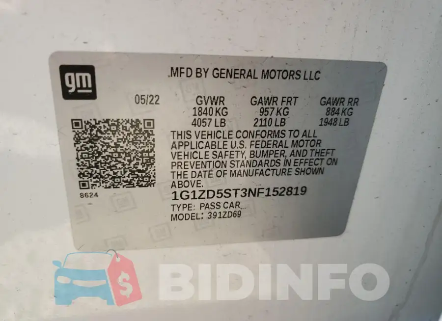 1G1ZD5ST3NF152819 Photo# 12