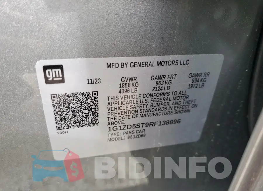 1G1ZD5ST9RF138896 Photo# 12