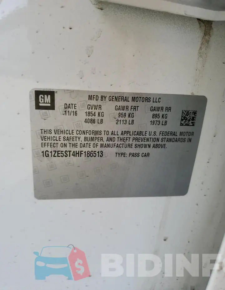 1G1ZE5ST4HF186513 Photo# 12