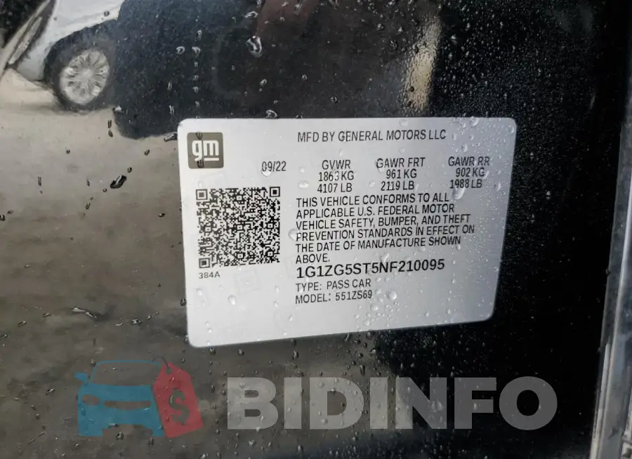 1G1ZG5ST5NF210095 Photo# 12