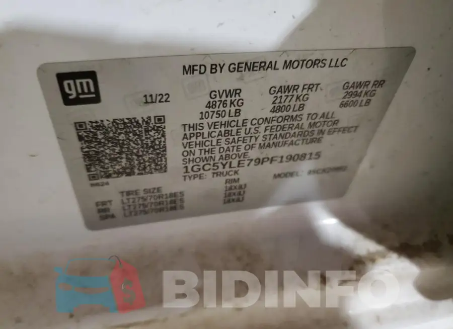 1GC5YLE79PF190815 Photo# 12