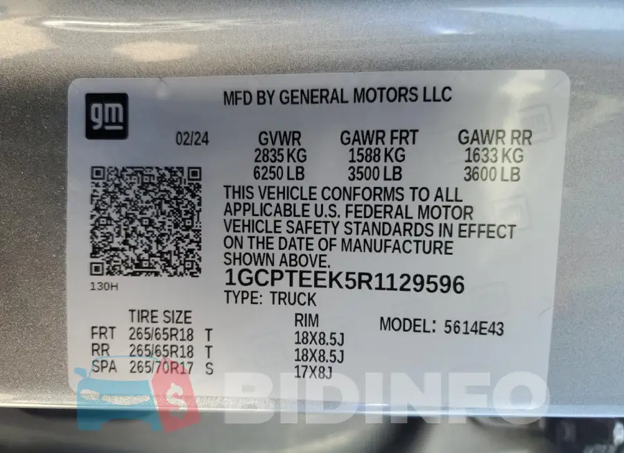 1GCPTEEK5R1129596 Photo# 12