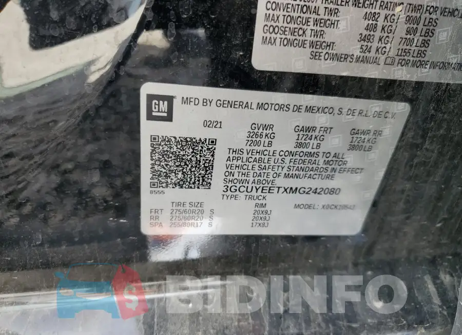 3GCUYEETXMG242080 Photo# 12