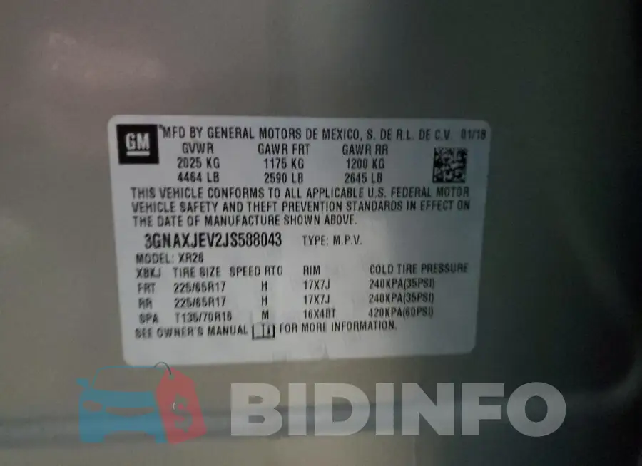 3GNAXJEV2JS588043 Photo# 13