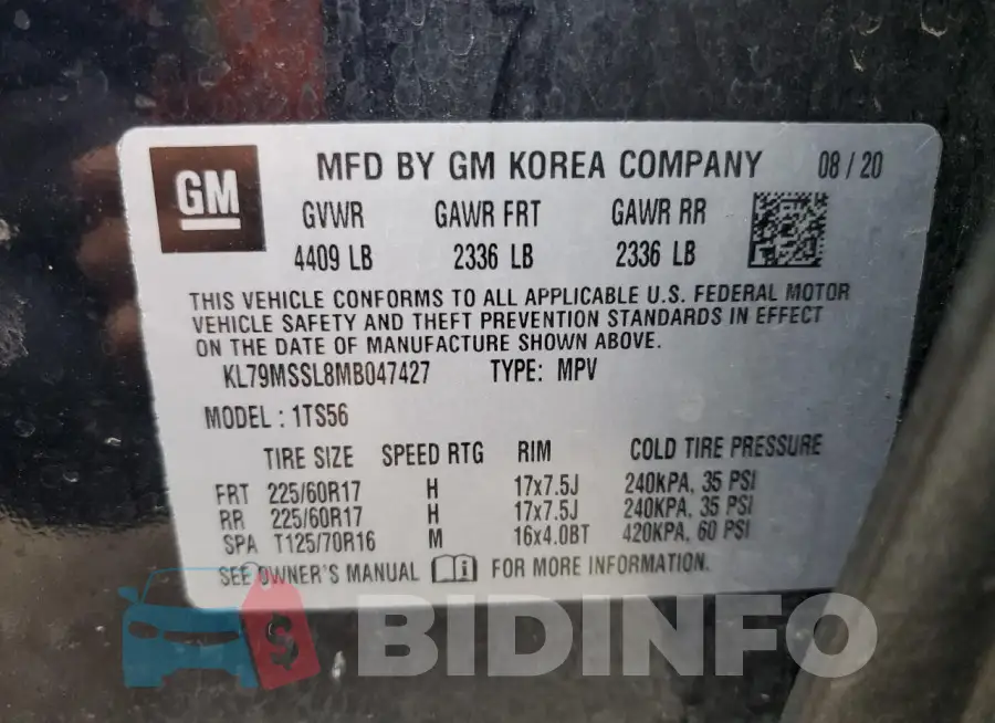 KL79MSSL8MB047427 Photo# 13