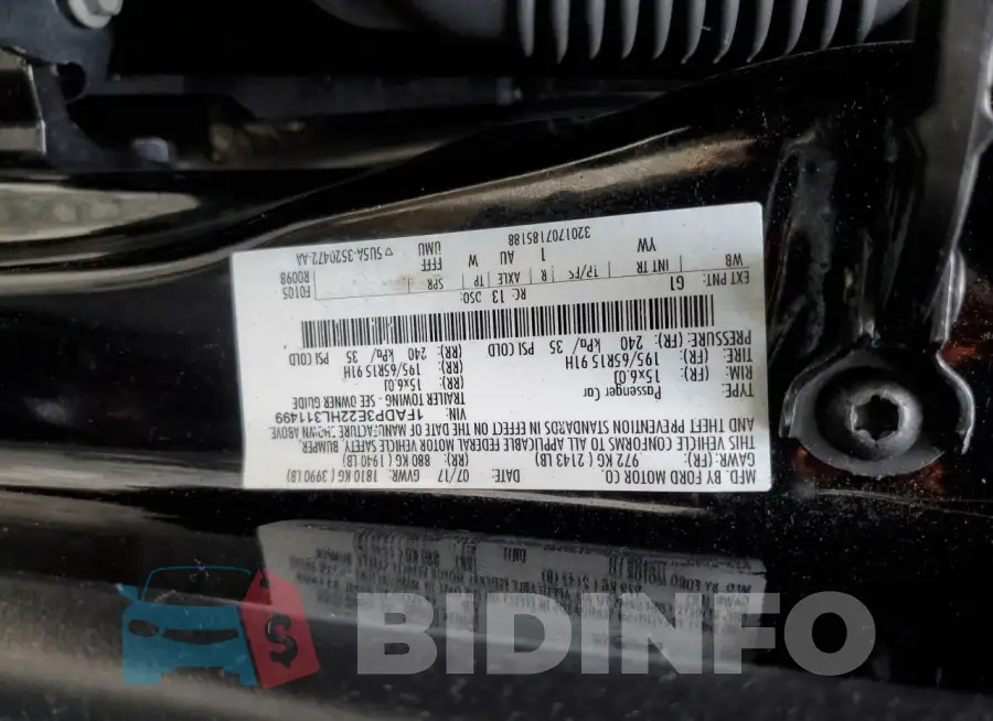 1FADP3E22HL311499 Photo# 13