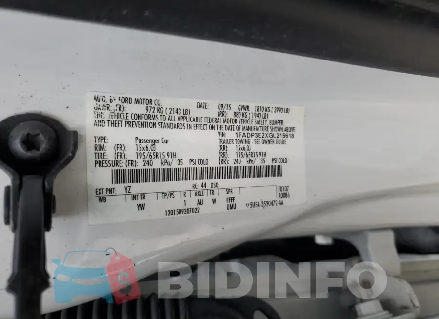 1FADP3E2XGL215618 Photo# 12