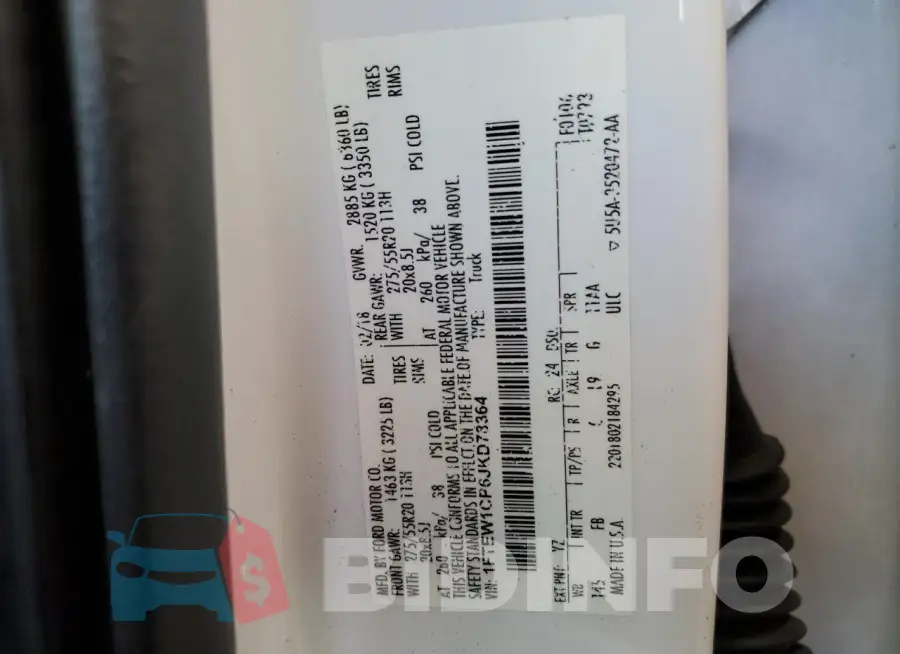 1FTEW1CP6JKD78364 Photo# 14