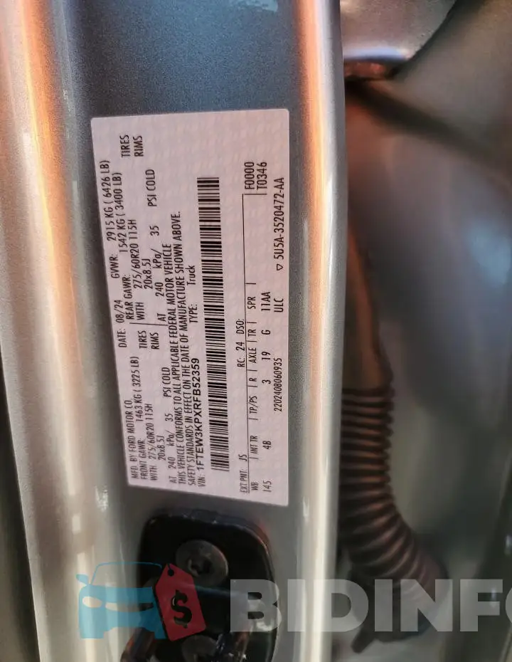 1FTEW3KPXRFB52359 Photo# 12