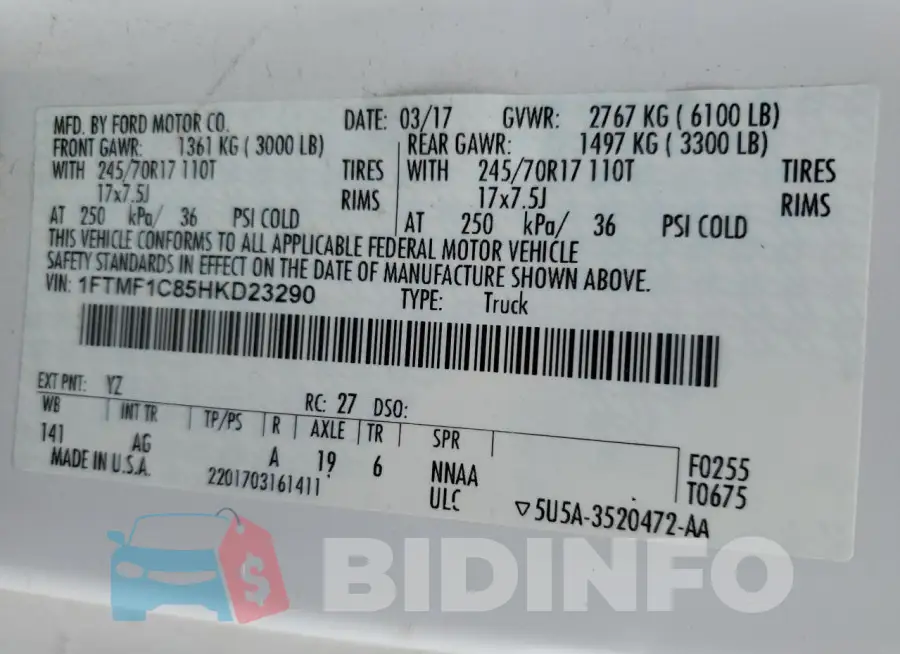 1FTMF1C85HKD23290 Photo# 12