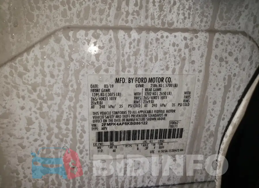 2FMPK4AP8KBB86122 Photo# 13