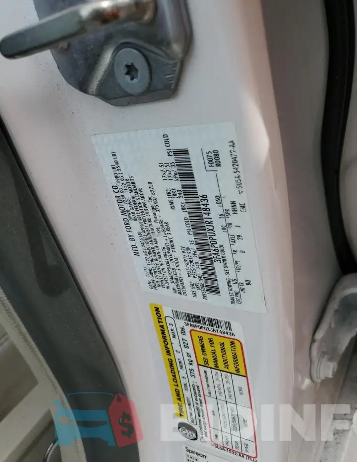 3FA6P0PUXJR148436 Photo# 12