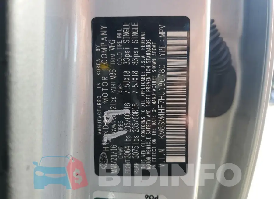 KM8SM4HF7HU186780 Photo# 13