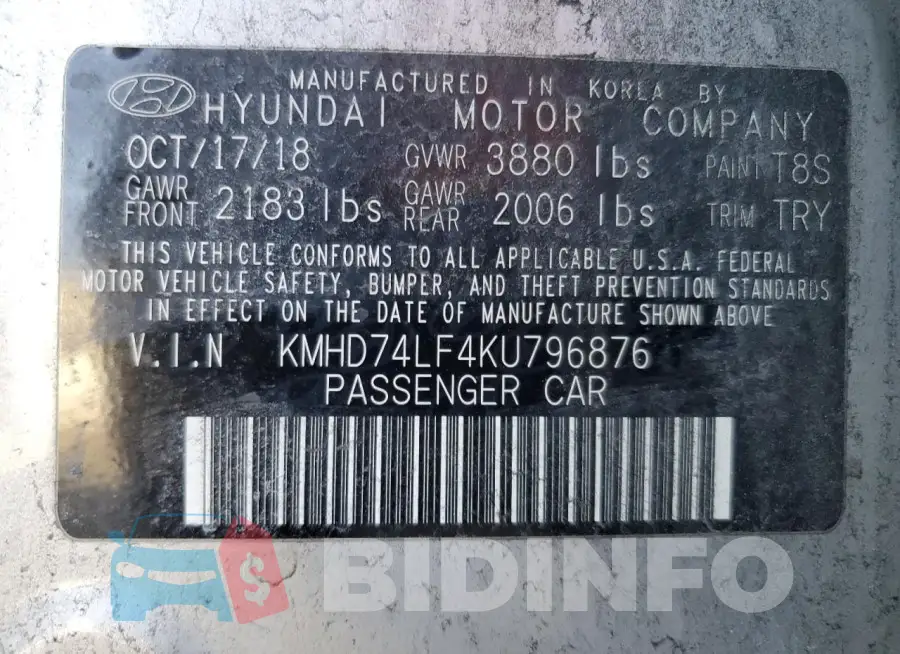 KMHD74LF4KU796876 Photo# 12