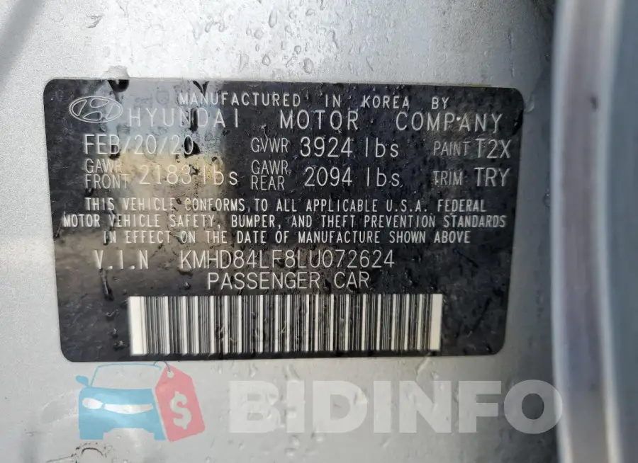 KMHD84LF8LU072624 Photo# 12