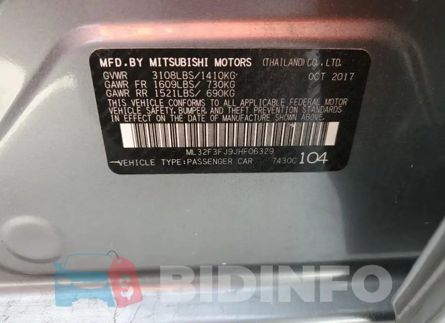 ML32F3FJ9JHF06329 Photo# 12