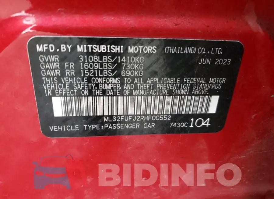 ML32FUFJ2RHF00552 Photo# 12