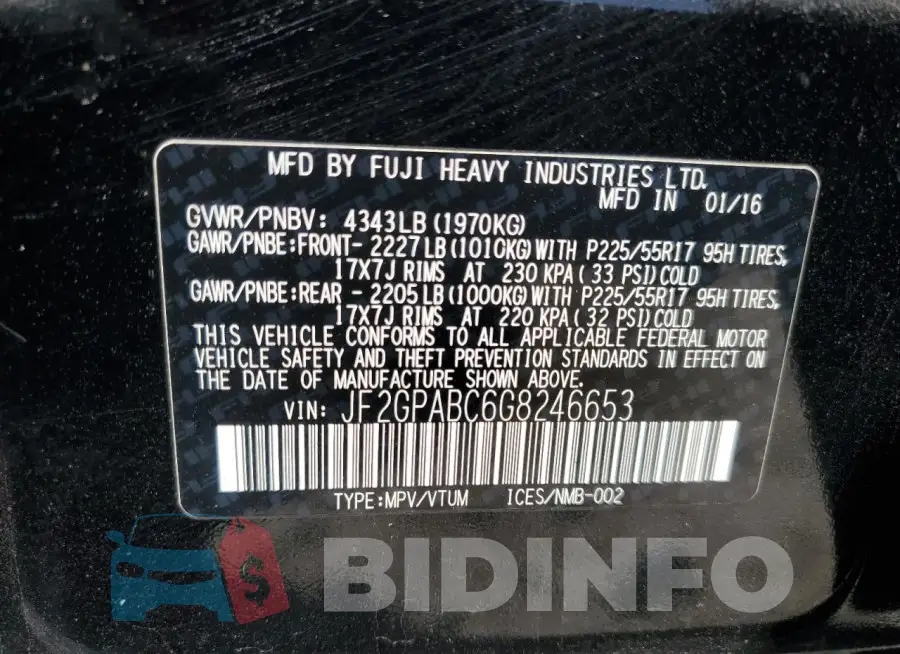 JF2GPABC6G8246653 Photo# 13