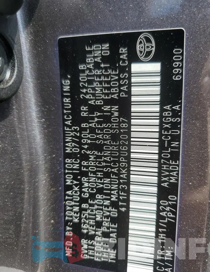 4T1F31AK9PU620187 Photo# 12