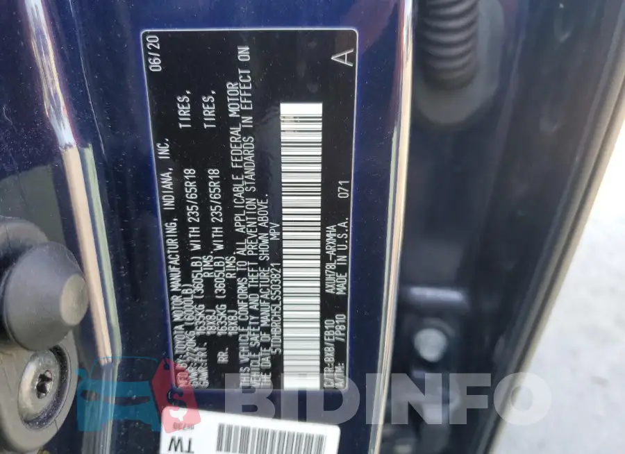 5TDHBRCH5LS503821 Photo# 13