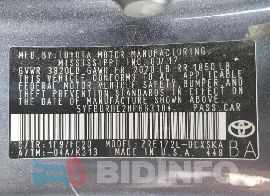 5YFBURHE2HP663184 Photo# 12
