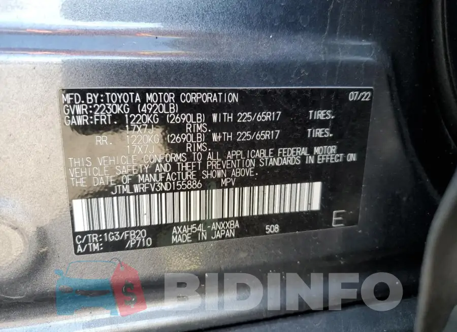 JTMLWRFV3ND155886 Photo# 12
