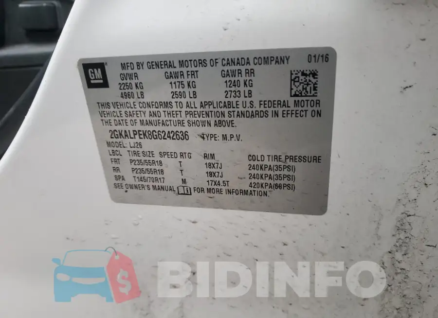 2GKALPEK8G6242636 Photo# 12