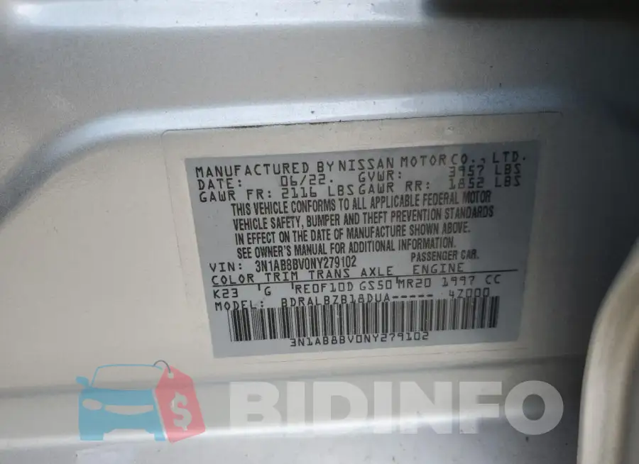 3N1AB8BV0NY279102 Photo# 12
