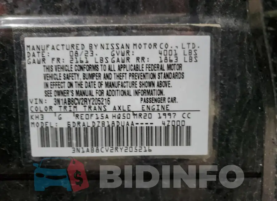 3N1AB8CV2RY205216 Photo# 12