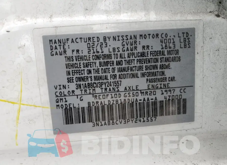 3N1AB8CV3PY241557 Photo# 12