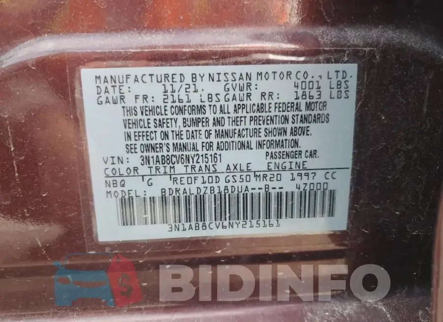 3N1AB8CV6NY215161 Photo# 12