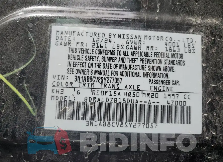 3N1AB8CV8SY277057 Photo# 12