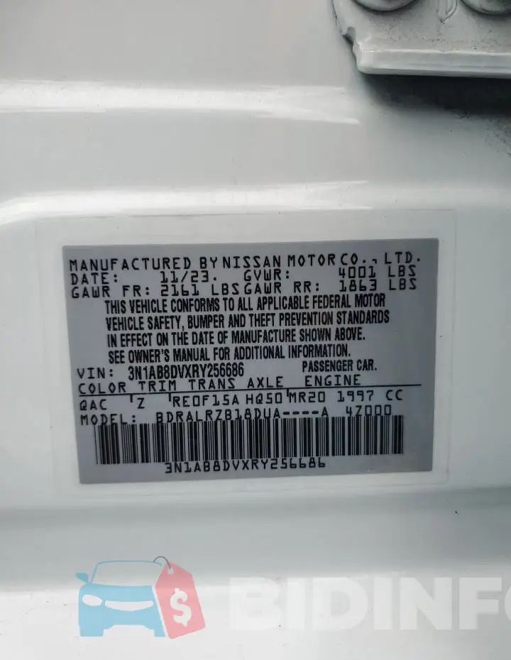 3N1AB8DVXRY256686 Photo# 12