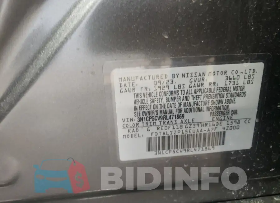 3N1CP5CV9RL471869 Photo# 13