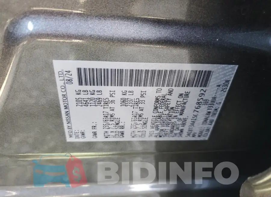 5N1BT3AA1SC768592 Photo# 12