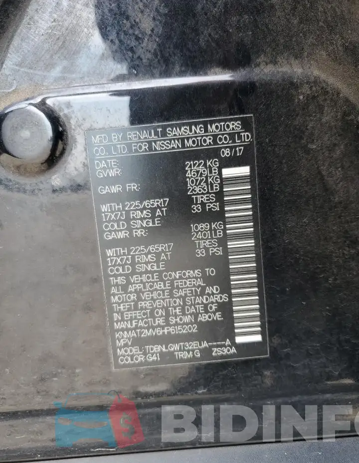 KNMAT2MV6HP615202 Photo# 12