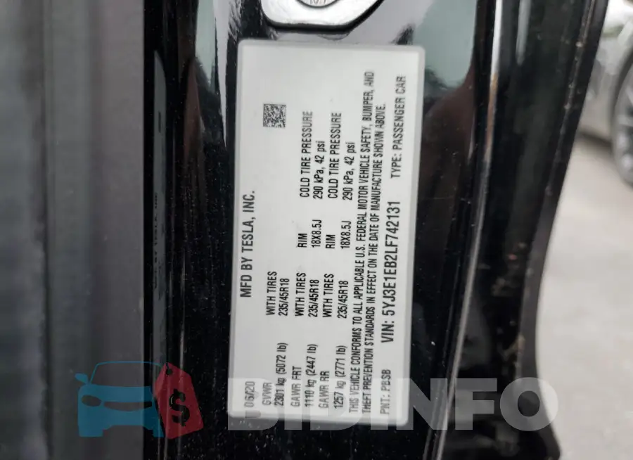 5YJ3E1EB2LF742131 Photo# 12
