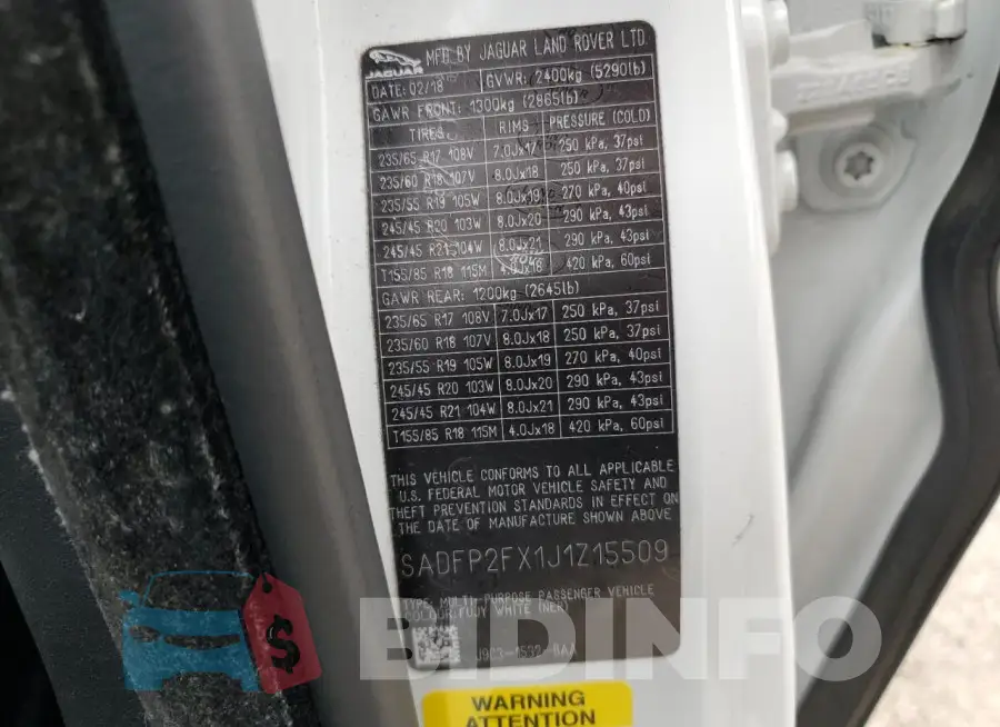 SADFP2FX1J1Z15509 Photo# 12