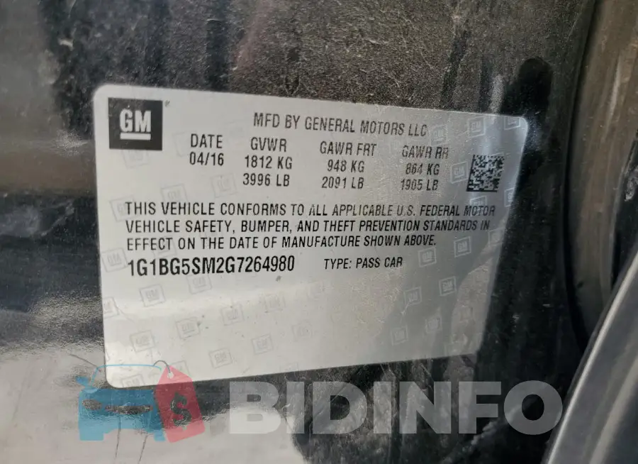 1G1BG5SM2G7264980 Photo# 13