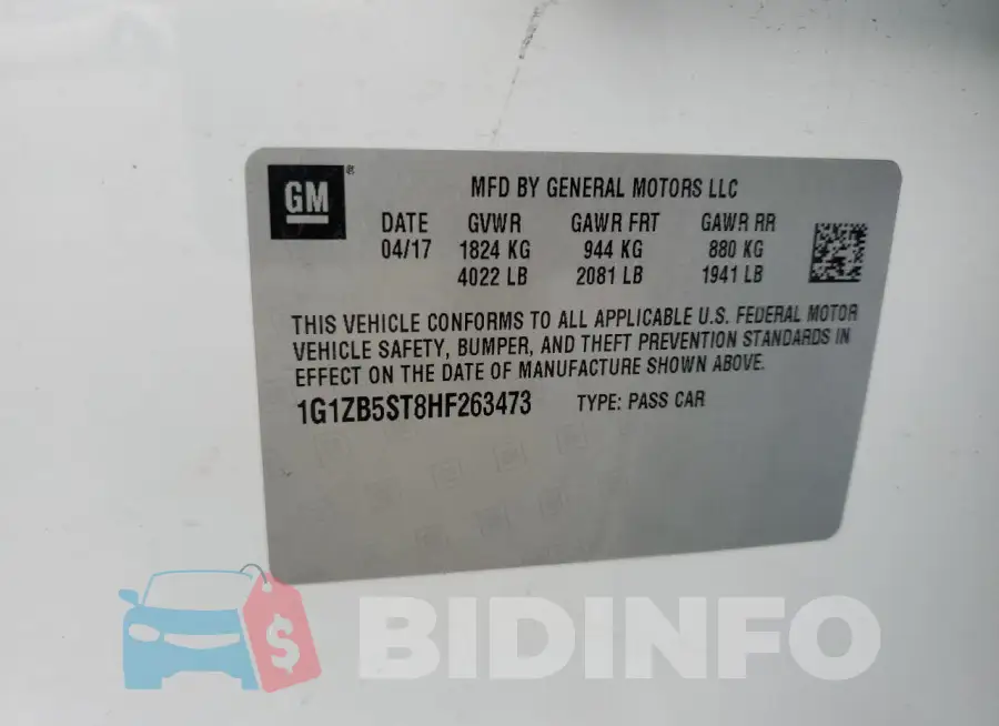 1G1ZB5ST8HF263473 Photo# 12