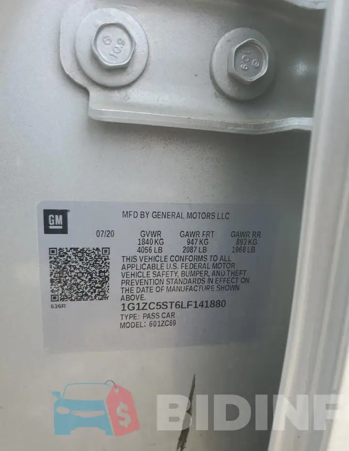 1G1ZC5ST6LF141880 Photo# 13