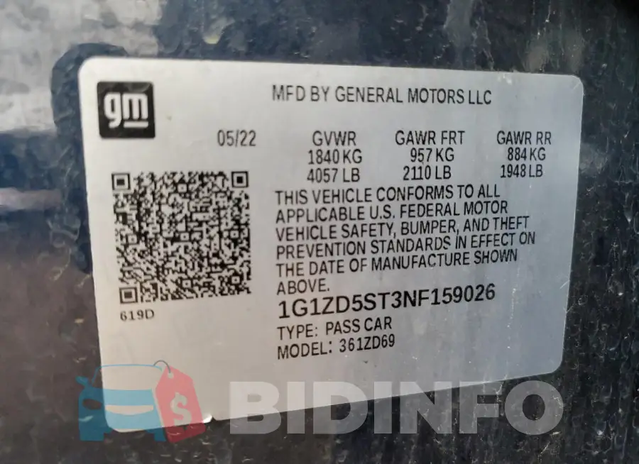 1G1ZD5ST3NF159026 Photo# 13