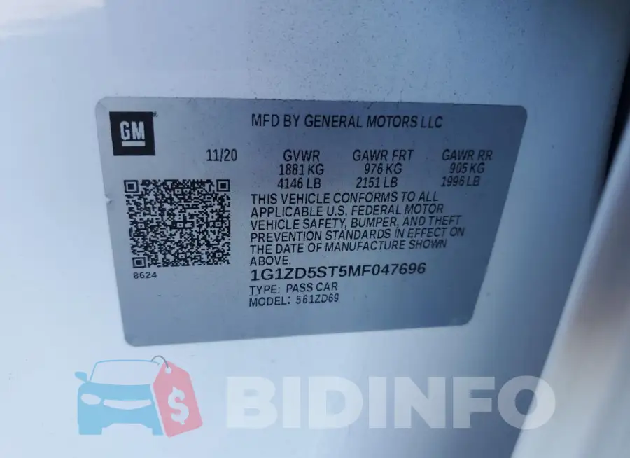 1G1ZD5ST5MF047696 Photo# 12