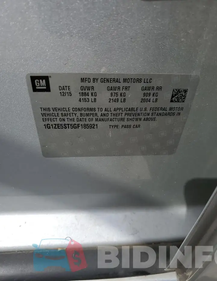 1G1ZE5ST5GF185921 Photo# 12
