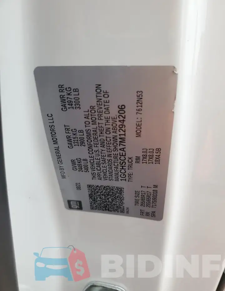 1GCHSCEA7M1294206 Photo# 12