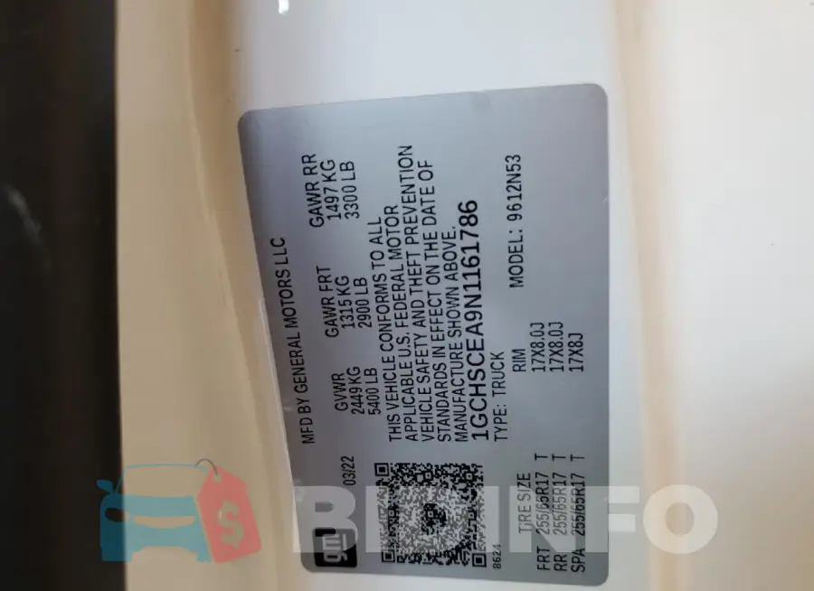 1GCHSCEA9N1161786 Photo# 13