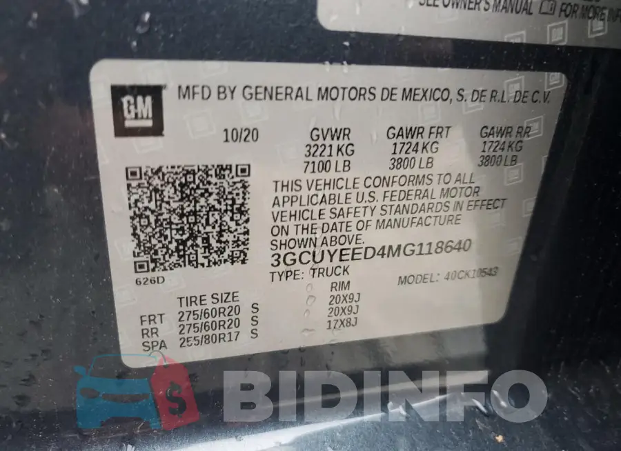 3GCUYEED4MG118640 Photo# 12